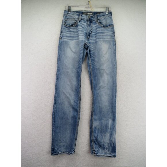 BKE Other - BKE Jake Jeans Mens 30L Light Wash Bootcut Stretch Whiskered Contrast Stitch